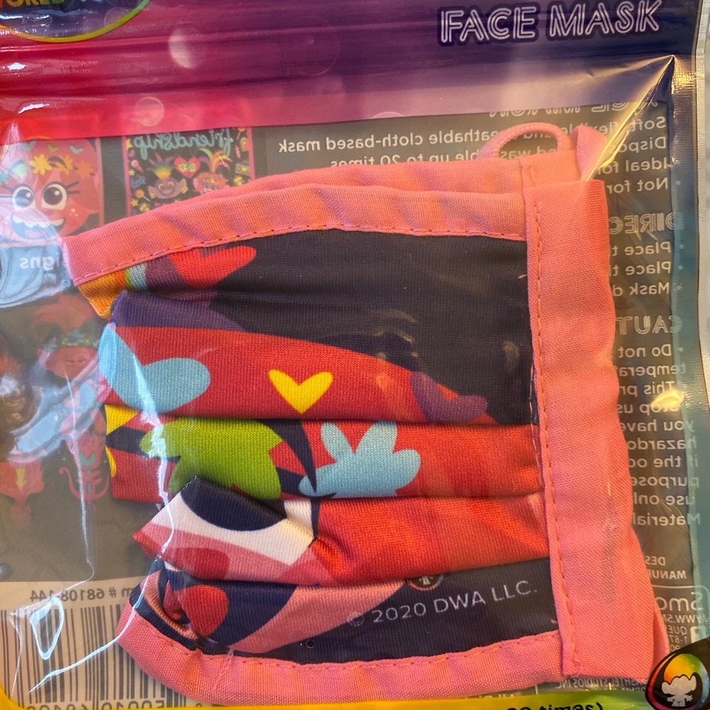 5/25 Trolls World Tour face mask